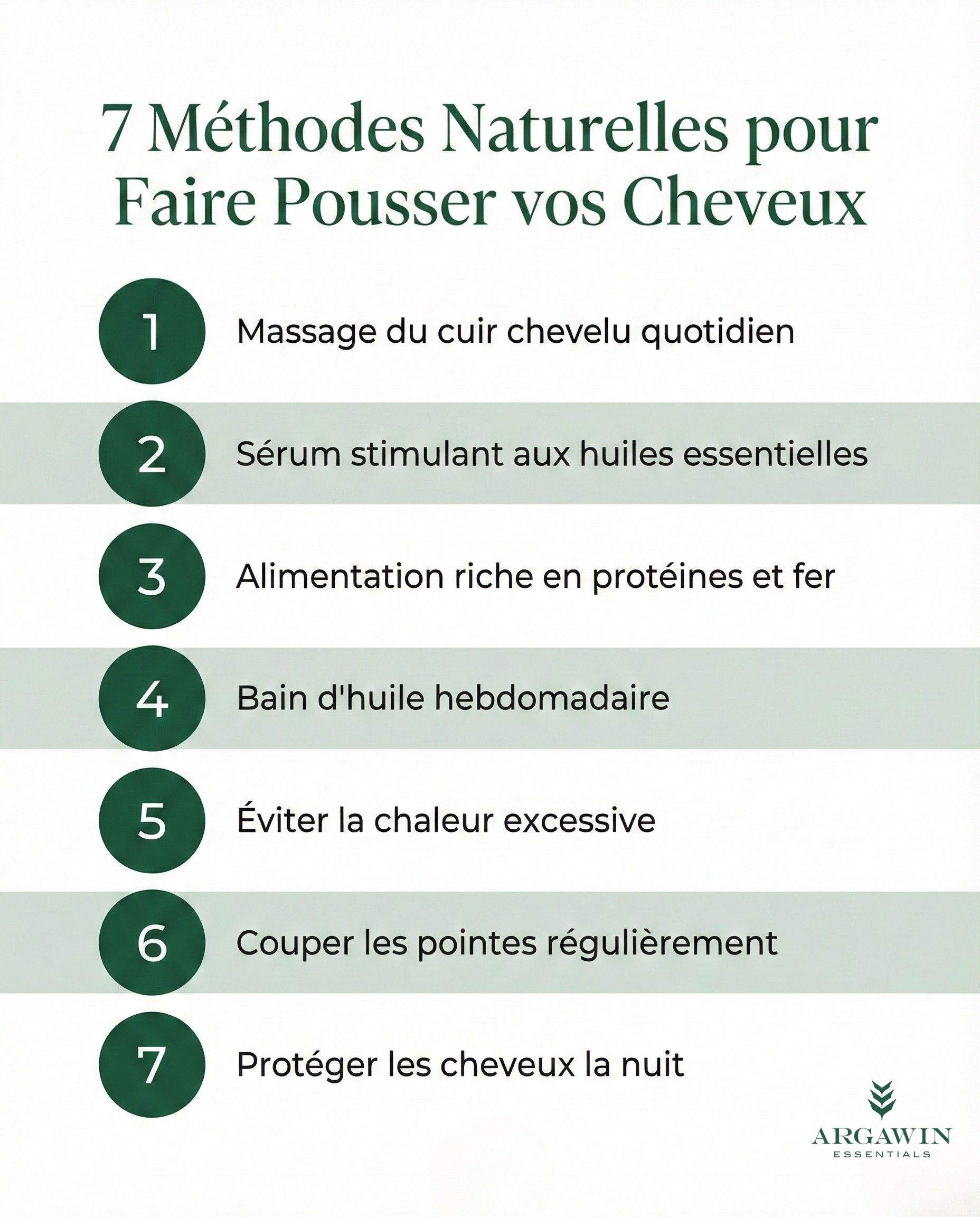 7 méthodes naturelles faire pousser cheveux plus vite